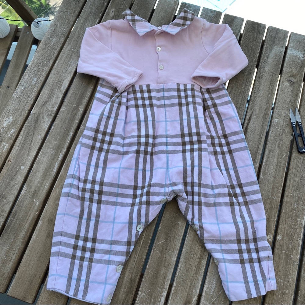 Jumpsuit 9 / 12 months Burberry fleeced pink
